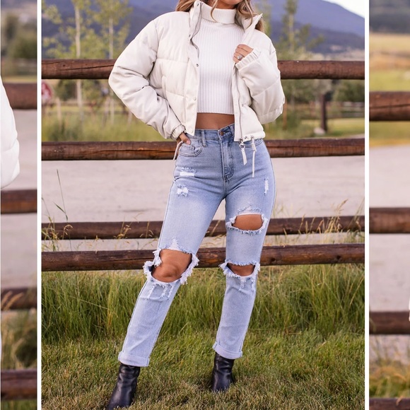 NWT EXPEDITION IVORY PUFFER JACKET - Picture 7 of 11